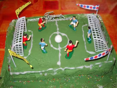 Fraisier terrain de foot sans gluten