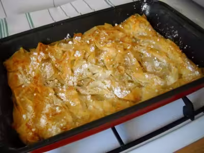 Pastis gascon  ou tourtière  pâte  filo