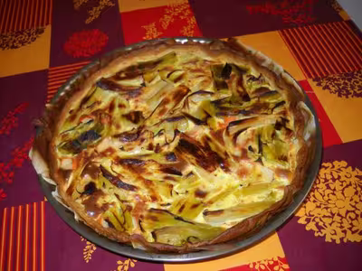 Tarte poireau, surimi