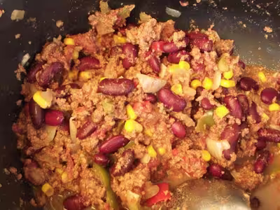 Chili con-carne au micro-ondes