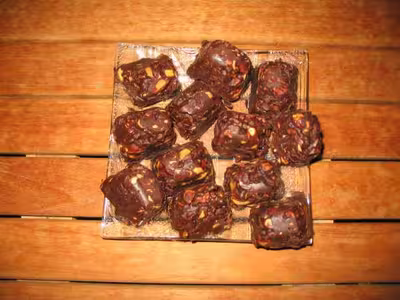 Rochers chocolat, cacahuètes