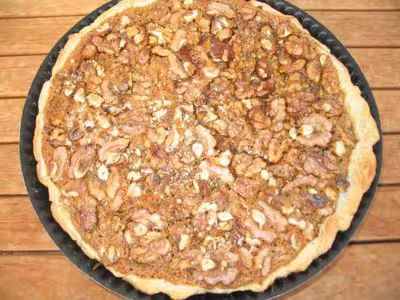Tarte aux noix et cassonade