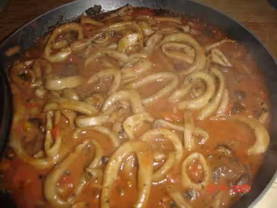 Recette WW: Marmite de calamars aux champignons