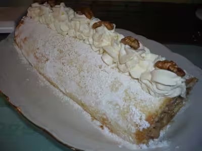 Recette Thermomix: Bûche aux noix caramélisées