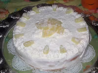 Gâteau ananas et noix de coco