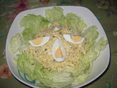 Salade de gruyère aux oeufs durs