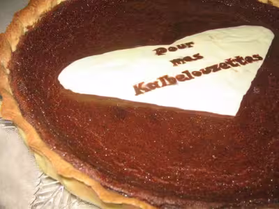 Tarte au chocolat et mars
