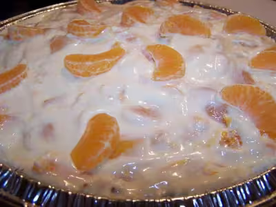 Tarte à la papaye et tangerine