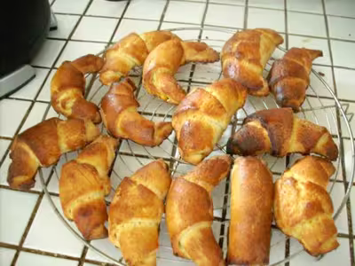 Croissants sans gluten aux amandes et beurre