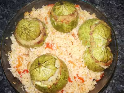 Courgettes rondes farcies