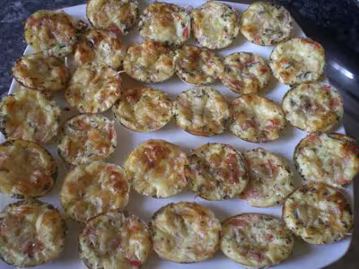 Mini quiche sans pâte, tomate, courgette, chèvre par Elo83140