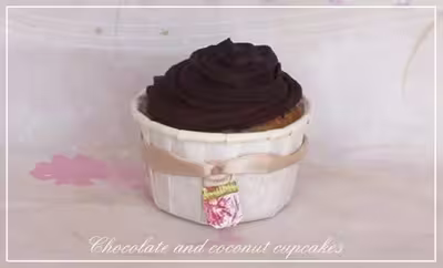 Cupcakes chocolat et noix de coco