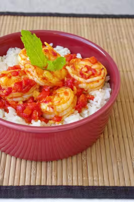 Wok de crevettes pimentées aux poivrons