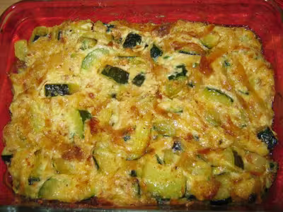 Gratin de courgettes à la crème et chapelure