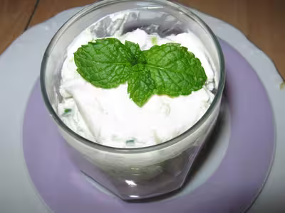 Verrine fromage blanc concombre