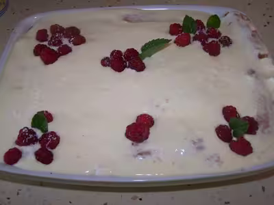Tiramisu aux framboises