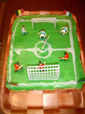 Gâteau terrain de foot par .ZAZ.