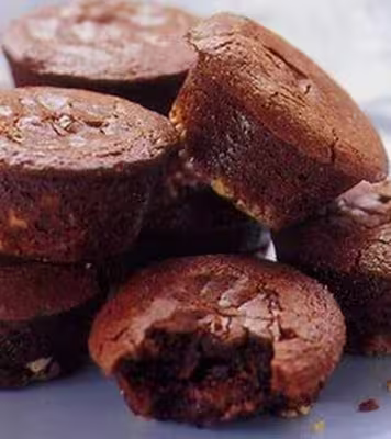 Bouchées chocolat aux noix et caramel mou