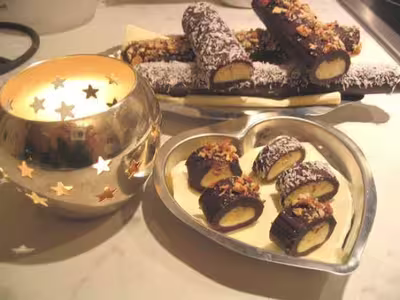 Bûches des fêtes au fondant