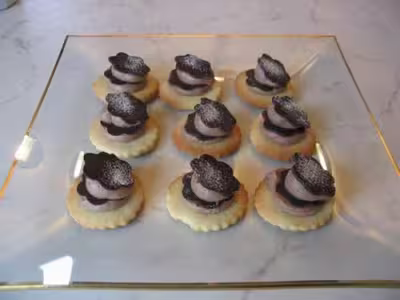 Eventails mousse noire