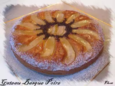 Gâteau Basque aux poires