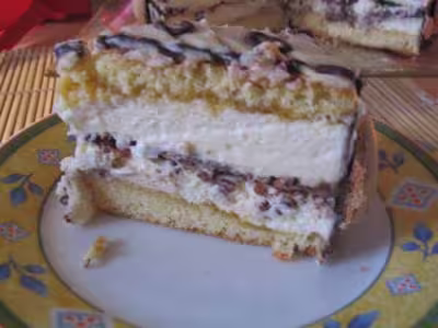 Gâteau amande-chocolat blanc
