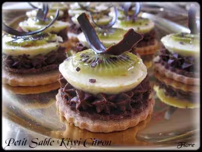 Petit sablé kiwi citron