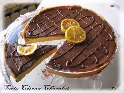Tarte citron chocolat