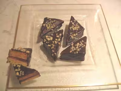 Triangles fourrés au chocolat