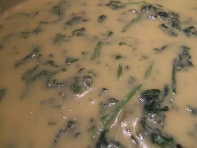 Thermomix: Crème de pois chiches et épinards par nathan