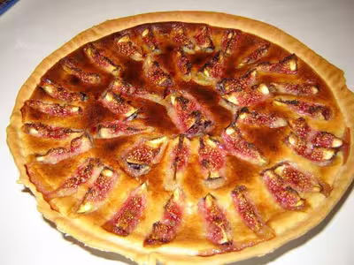 Recette Thermomix: Tarte amandine aux figues par SandrinedeParis