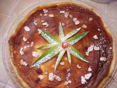Tarte au fromage blanc et ananas