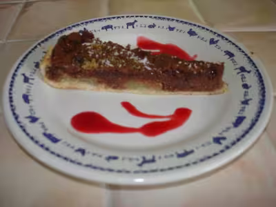 Tarte au chocolat ananas et noix de coco