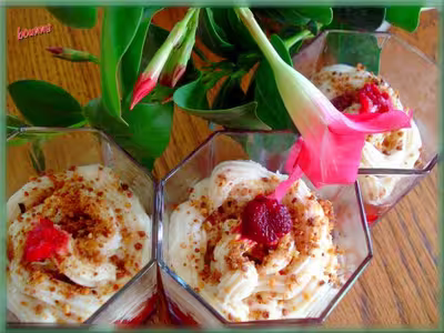 Coupe de framboises et mascarpone