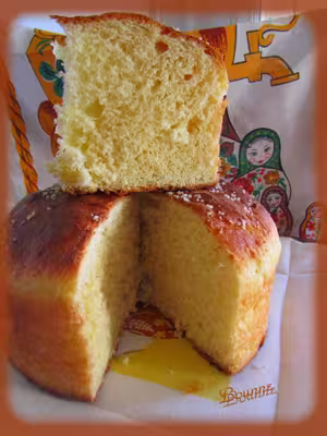 Brioche aux fleurs d'oranger, beurre et levure