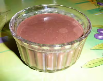 Crème au chocolat à base d'agar-agar