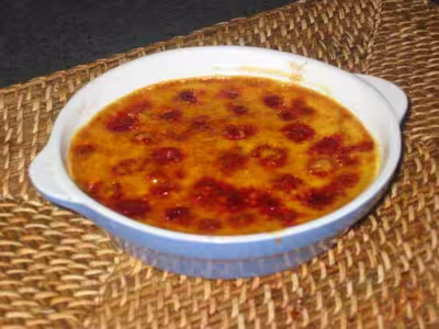 Crème brûlée à la framboise