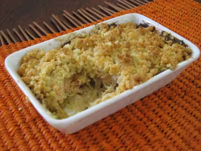 Crumble de chou au saumon