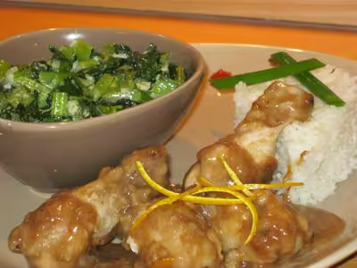 Poulet acidulé à l'orange