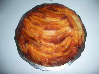 Gateau renversé aux bananes caramélisées