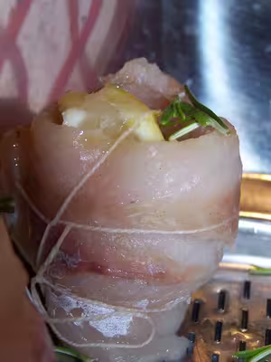 Recette Thermomix: Rôti de colin à l'ail