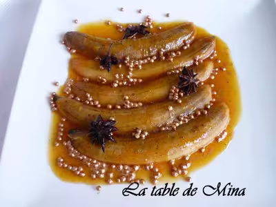 Bananes confites à l'orange