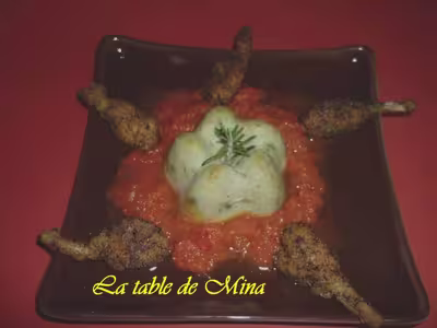 Jambonnettes de grenouilles et dariole de fèves