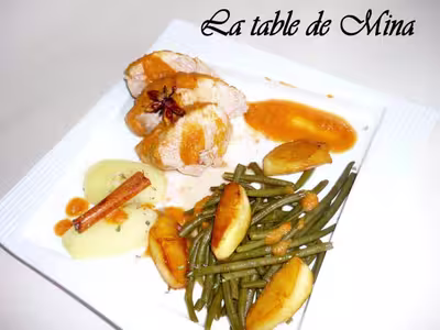 WW:Filet mignon sauce barbecue, ragoût de poires (PP)