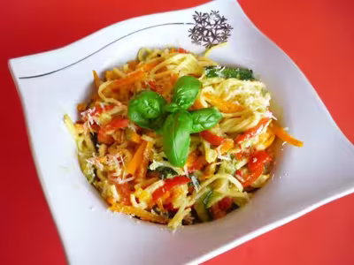 Recette WW: Pâtes fraîches à la carbonara de légumes