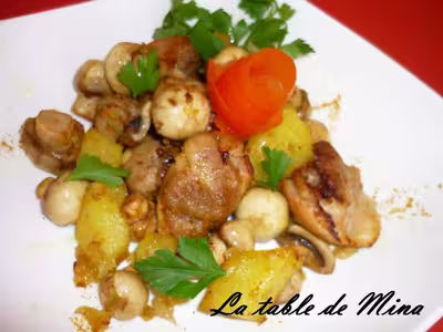 Poulet aux champignons croustillant