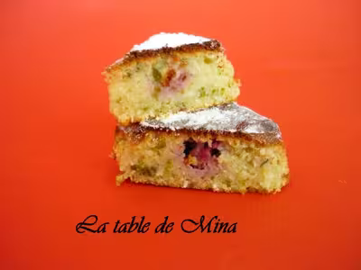 Thermomix:Gâteau ricotta, noix de coco, framboises par mamina1313