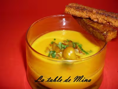 Thermomix:Velouté de courges aux mouillettes