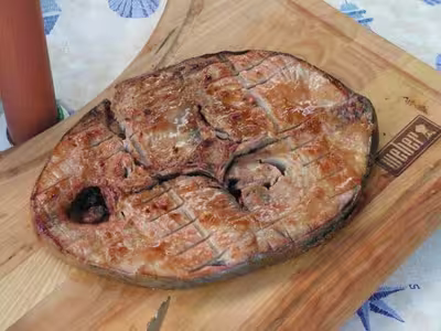 Steaks de thon marinés au gingembre