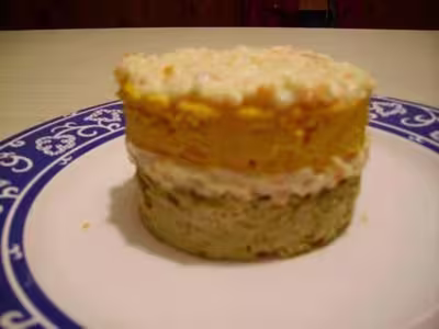 Millefeuille de légumes au surimi